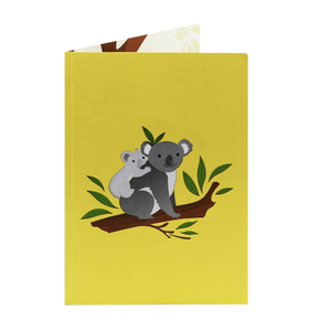Carte pop-up 3D sur le thème de la famille koala, cartes de vœux faites à la main avec enveloppe, cartes de vœux 3D pour occasions spéciales, design animal - Product Image 2