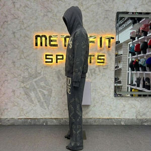 Ensemble de survêtement zippé personnalisé pour homme – Tenue de sport élégante deux pièces légère pour l'entraînement, le jogging et la gym - Product Image 4