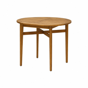Conjunto de Bar para Exteriores Sadana de Madera de Teca Sólida, Mesa Redonda Moderna, Minimalista, Premium y Duradera, Muebles de Patio y Bistro para Resort, Cafetería y Jardín - Product Image 2