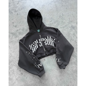 Sudadera con capucha vintage lavada al por mayor para hombre, con parche bordado de letras góticas, de felpa francesa gruesa, corte holgado, de fábrica - Product Image 1