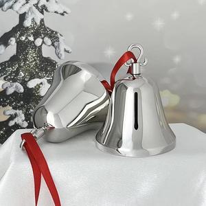Campanas Navideñas de Acero Inoxidable de Alta Calidad de Alabanza Enterprises, Adornos Colgantes Art Deco, Pieza Decorativa Hecha a Máquina, Color Rojo - Product Image 2