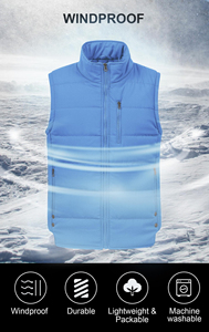 Custom Men Puffer Vest Outer Street Wear Sports Style Winter Clothes Quilted Waistcoat <b>Padded</b> Puffer Vests Men's Women's Gilet - Product Image 3