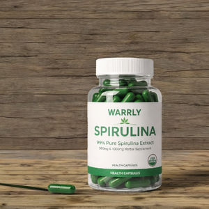 Cápsulas de Extracto de Espirulina 500mg/1000mg 99% Puro, Secado al Aire Caliente, Grado Alimenticio, Suplemento Dietético Herbal, Frasco de Vidrio, Etiqueta Privada - Product Image 6