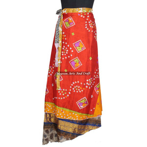 New 2026 New Wrapped <b>Skirt</b> Ladies Vintage Beautiful Women Silk Magic <b>Wrap</b> <b>Skirt</b> Magic 38" Sarong Pareo Custom Latest Design - Product Image 5