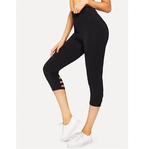 Leggings de yoga et de fitness pour femmes, effet délavé, haute élasticité, fabrication OEM, logo personnalisé - Product Image 3