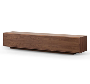 Modern Minimalist Solid Teak <b>TV</b> <b>Stand</b> Media Console Cabinet with Flip Down Door Storage Entertainment Center Furniture - Product Image 2