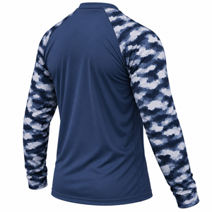 Custom Men Fishing Shirt Long Sleeve <b>UV</b> Sun <b>Protection</b> Outdoor Construction Workwear Shirt Custom Mens Performance Jersey - Product Image 4