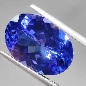 Pierre précieuse semi-précieuse naturelle Tanzanite de 5,59 carats, 10x14 mm, taille ovale, qualité 3A, pureté loupe, pour bijoux de haute qualité - Product Image 6