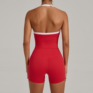 Female Gym Clothing <b>Set</b> Quick Dry Sports Crop Top With Comfortable Workout Shorts For Fitness Yoga And Running Wear - Product Image 6