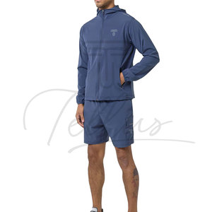 Ensemble coupe-vent et short personnalisé de haute qualité pour homme, ensemble short coupe-vent d'été unisexe, ensemble short en nylon bicolore - Product Image 6