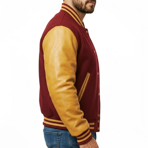 Chaqueta Varsity Personalizada con el Mejor Diseño y Logotipo Impreso para Hombre, Precio al por Mayor, Chaqueta de Invierno Cortavientos para Hombre - Product Image 5