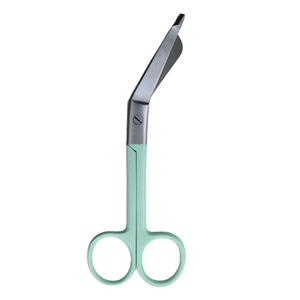 Ciseaux à pansements Lister 14 cm, base colorée, certifiés CE Classe I, en acier inoxydable allemand, pour premiers secours, hôpitaux et cliniques - Product Image 5