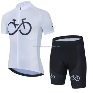 Ensemble de maillot de cyclisme unisexe personnalisé respirant séchage rapide antibactérien 100% polyester vêtements de sport conception OEM vêtements de vélo pour - Product Image 4