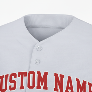 Custom Name Baseball Jersey Short Sleeve Button Front Men's Moisture Wicking Athletic <b>Shirt</b> Regular Fit All Seasons - Product Image 4