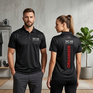 เสื้อโปโลโลโก้สั่งทำสำหรับผู้ชาย ระบายอากาศได้ดี เหมาะสำหรับงานองค์กรและกีฬา - Product Image 4