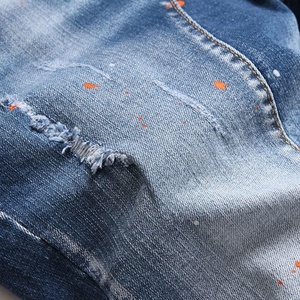 Short en jean bleu clair pour homme, nouveauté, vente en gros - Product Image 4