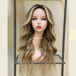 Perruque en cheveux vietnamiens de qualité supérieure, Lace Front sans colle, en gros, vente en vrac pour revendeurs - Product Image 1