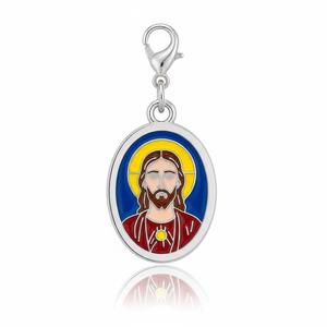 Bijoux souvenirs d'église, cadeaux personnalisés, croix chrétienne religieuse, pendentif tête de Jésus en or 3D - Product Image 6