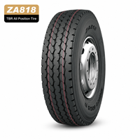 Neumático Radial Sin Cámara HANKSUGI ZA818 para Camión, Todas las Posiciones, 11.00R20 12.00R20 12R22.5 13R22.5 315/80R22.5, Alta Carga, Anti-Piedras