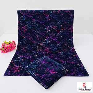 Soft Multicolor Foil Printed Velvet Fabric Premium Kaftan Dress Fashion Apparel Home Textile OEM ODM Custom Manufacturing - Product Image 6