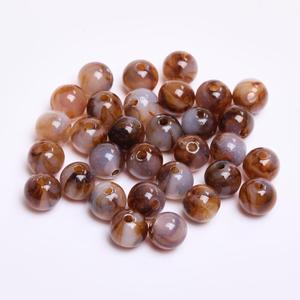 ลูกปัดเรซิ่นรูปไข่สีขาว ลูกปัดแบบหลวมสำหรับทำเครื่องประดับ - Product Image 4