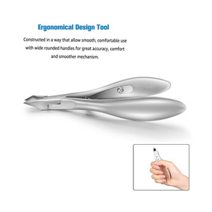 <b>Cuticle</b> Clippers 1/2 Jaw - <b>Cuticle</b> Cutter Nail <b>Cuticle</b> Remover <b>Tool</b>, Nail Skin Clipper Hangnail Trimmer - SILVER - Product Image 4