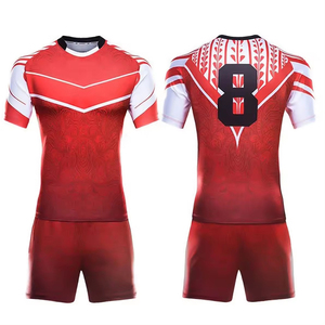 Uniforme de rugby con bordado de logotipo personalizado, transpirable, elegante, fresco y cómodo. - Product Image 5