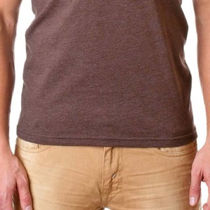 เสื้อยืดคอกลมแขนสั้นผู้ชายผ้าฝ้าย 100% สีทูโทน สกรีนโลโก้ด้านหน้าตามแบบ OEM ระบายอากาศได้ดี แห้งเร็ว เหมาะสำหรับออกกำลังกาย - Product Image 1
