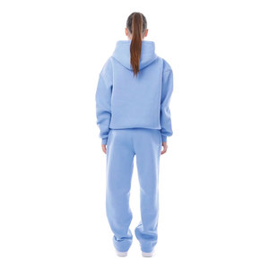 Conjunto Deportivo Unisex con Capucha, Corte Cómodo, Material Suave e Informal, Dos Piezas, Ropa Casual para el Día a Día, Logotipo Personalizado, Marca Privada - Product Image 3