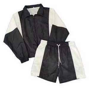 ชุดวอร์มวิ่งออกกำลังกายสำหรับผู้ชาย ฤดูใบไม้ร่วง ปี 2026 ขายส่ง สินค้ามาแรง ปรับแต่งได้เต็มที่ ชุดเซ็ตเสื้อแจ็คเก็ตกันลมแบบซิปครึ่งตัว - Product Image 6