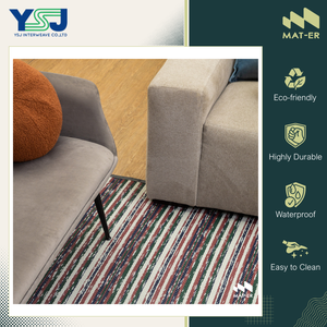 Tapis d'extérieur en polypropylène 100% de qualité supérieure, imperméable et durable, design moderne, pour pique-nique/plage, fabriqué en Thaïlande - Product Image 4