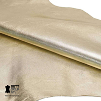 Cuero de cabra de grano completo OEM con acabado dorado de 0.7-1.0 MM para fabricación de calzado, decoración del hogar, costura, manualidades, herramientas de cuero de calidad, confiable