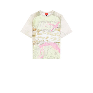 Camiseta Casual de Manga Corta con Cuello Redondo para Hombre, de Fibra de Algodón y Bambú, con Estampado Digital, Técnica Tie Dye, Ecológica, Transpirable y de Secado Rápido - Product Image 4