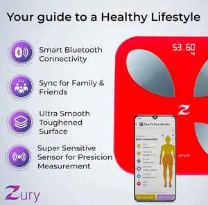 Báscula Inteligente para Cocina Zury, Diseño Mini, Vidrio Templado, Pantalla Digital, Batería Recargable, Capacidad de 180 kg - Product Image 5