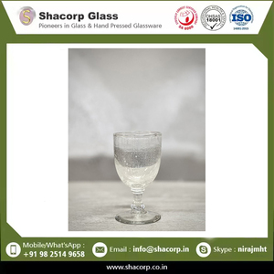 Handmade Clear <b>Bubble</b> Wine Goblet with Stylish Textured Finish for <b>Weddings</b> Parties and Restaurant Service - Product Image 6