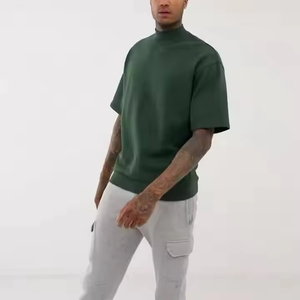 เสื้อยืดสีขาวคุณภาพสูงขายส่งสำหรับผู้ชาย เสื้อยืดเปล่าพิมพ์ลายกราฟิกตามสั่ง ผ้าฝ้าย 100% เสื้อยืดผู้ชายแบบเรียบ - Product Image 2