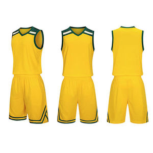 Shorts de sport jaunes unis à taille élastique, tenue d'entraînement, ensemble uniforme de basketball, grossiste, fabricant, fournisseur - Product Image 1