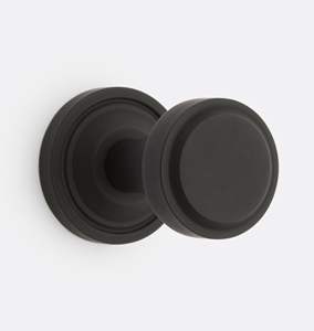 Poignées de porte rondes tendance en laiton nickelé, durables, élégantes et parfaites pour les intérieurs modernes ou classiques. - Product Image 3