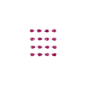 Perles de rubis africain naturel non traité, calibrées 3x5mm, pierres précieuses de rubis naturel facettées pour la fabrication de bijoux, prêtes à l'emploi - Product Image 3