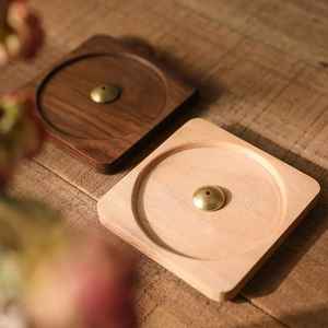 Brûleur d'encens en métal et bois de forme carrée, brûleur d'encens Mubkhar, porte-encens design durable, brûleur d'encens Bakhoor, prix bas - Product Image 1