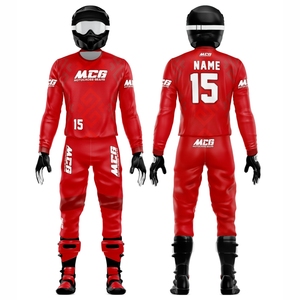 New Vintage Design Sublimation Printing MX Racing Jersey Pants High Quality Nylon Polyester Fabric Men's Motocross Riding Suit - Product Image 1