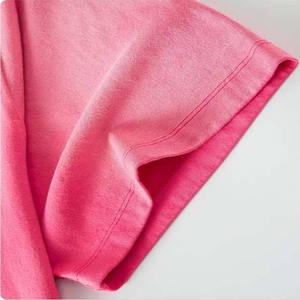 Pink Tie-Dye Short Sleeve O-Neck <b>TShirt</b> Regular Fit Knitted Casual Men's Shirt Breathable Regular Fit Made 100% Cotton Wholesale - Product Image 5