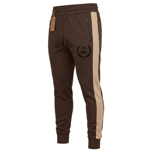 Pantalon de survêtement en coton pour homme, tissu doux de qualité supérieure, design respirant, taille élastique, cordon de serrage réglable, coupe décontractée, pour tous les jours - Product Image 3