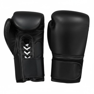 Wholesale Solid Black OEM Boxer 12oz <b>16oz</b> New Design Customized Sparring <b>Boxing</b> <b>Gloves</b> Professional Sports Training Gear 2026 - Product Image 1