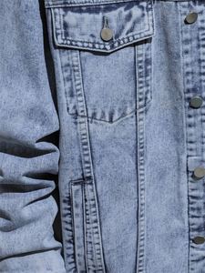 Wholesale Custom Logo Fashion <b>Denim</b> <b>Men</b> <b>Jackets</b> Outwear <b>Men</b> Jean <b>Jacket</b> <b>Denim</b> <b>Jacket</b> for <b>Mens</b> - Product Image 5