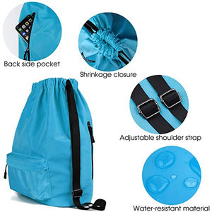 Low Price Custom Logo Printing Sport Drawstring <b>Backpack</b> Bag Sport Gym Bag Draw String Bag For Unisex - Product Image 2