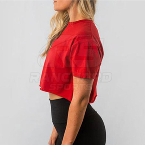 เสื้อครอปท็อปผู้หญิงสำหรับฤดูร้อน สวมใส่สบาย ทรงปกติ คุณภาพสูง เป็นมิตรกับสิ่งแวดล้อม ผ้าถัก ระบายอากาศได้ดี มีสไตล์ เหมาะสำหรับใส่ทุกวัน ผ้าฝ้าย 100% คอกลม - Product Image 2