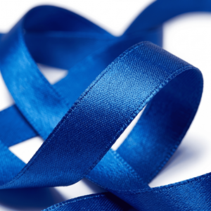 Factory 6mm <b>Blue</b> Double Face Satin Ribbon <b>Roll</b> for Gift Tags Favor Boxes Bouquet Tying Sewing Craft Party Decor Use Cards Floral - Product Image 1