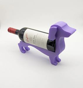 Soporte artístico para vino con forma de perro, para decoración de mesa de comedor, bar en casa y como regalo, agrega estilo creativo a la presentación del vino - Product Image 2