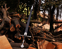 Épée réplique artisanale LEGACY BLADES en acier inoxydable moderne de 40 pouces, inspirée de l'Andúril du Seigneur des Anneaux, avec fourreau mural suspendu